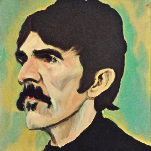 Prompt: impressionist era portrait of george harrison