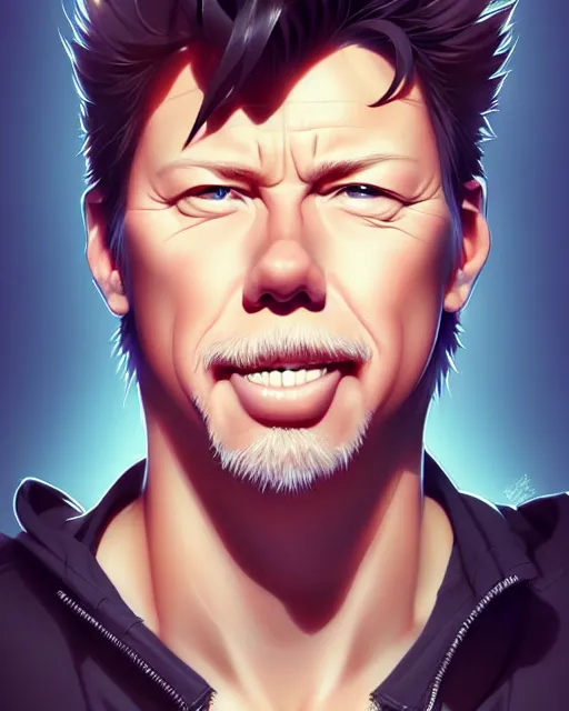 Image similar to james hetfield, portrait shinkai makoto studio ghibli studio key hideaki anno sakimichan stanley artgerm lau rossdraws james jean marc simonetti elegant highly detailed digital painting artstation pixiv