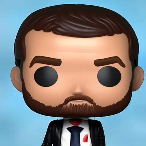 Image similar to emmanuel macron funko pop character