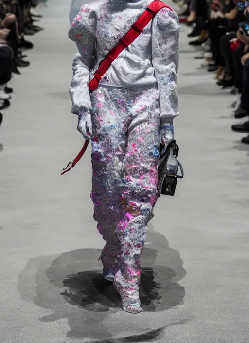 Image similar to hyperrealistic and heavy detailed balenciaga runway show of ghost busters, leica sl 2 5 0 mm, vivid color, high quality, high textured, real life