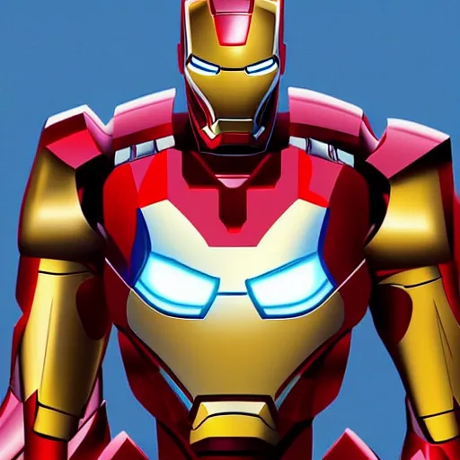 Prompt: Iron man in the style of pixar, animation, 3d art, trending