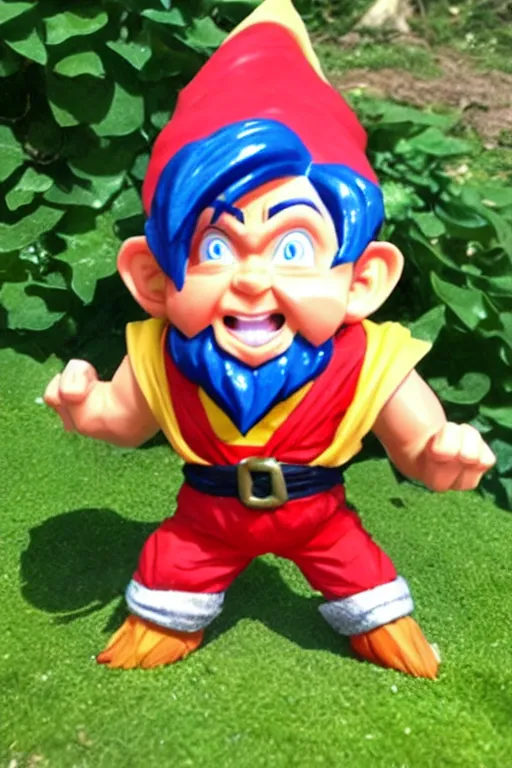 Prompt: Gnome Saiyan