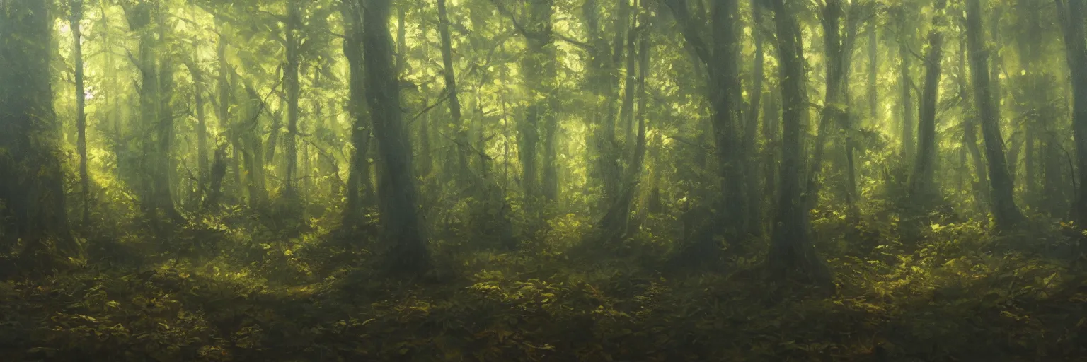 Image similar to a forest, cinematic lighting, detailed oil painting, hyperrealistic, 8k