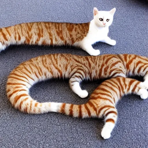 Image similar to cat centipede hybrid