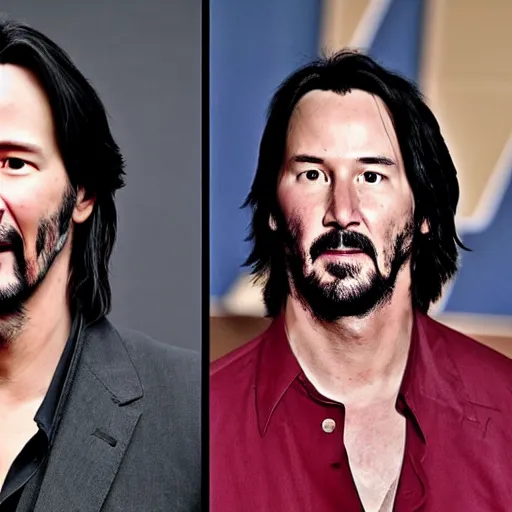 Prompt: photograph of keanu reeves as a 7 5 year old man, aged