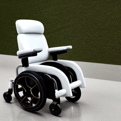 Image similar to jonathan ive dieter rams ergonomic wheelchair 🦽🦼 ( 2 0 2 1 )