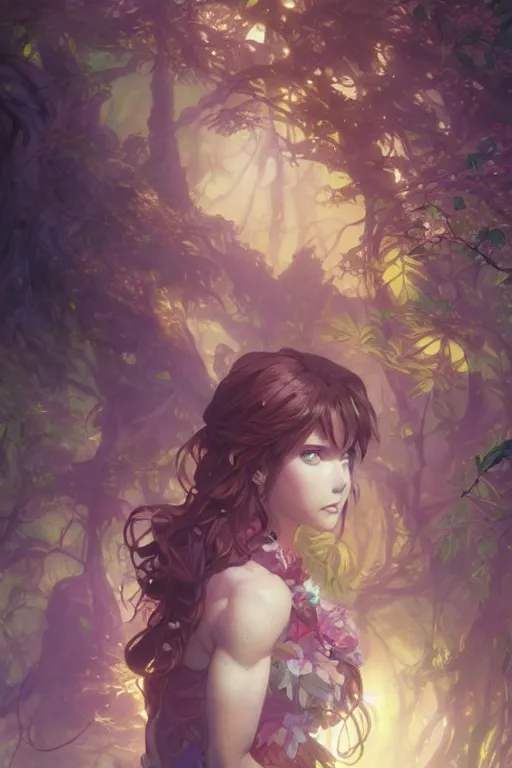 Prompt: anime key visual of a beautiful young female the hulk intricate, magical forest, stunning, highly detailed, digital painting, artstation, smooth, hard focus, illustration, art by artgerm and greg rutkowski and alphonse mucha