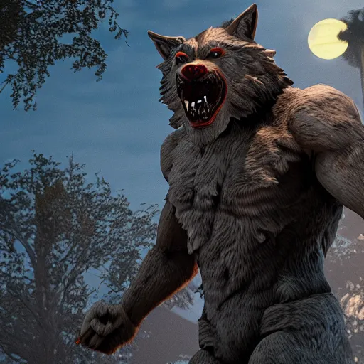 Prompt: werewolf action figure, octane render, highly detailed, intricate, ue 5, stage lighting, lighting