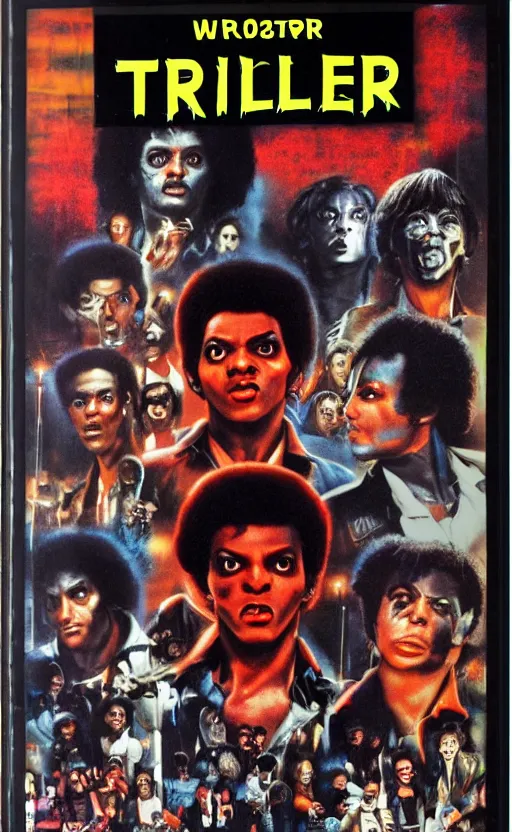 Prompt: thriller 1 9 8 2, 8 k, hdr, high quality, high resolution, lossless quality