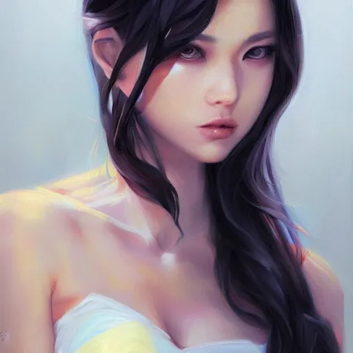 Prompt: a beautiful painting representative of the art style of artgerm + wlop
