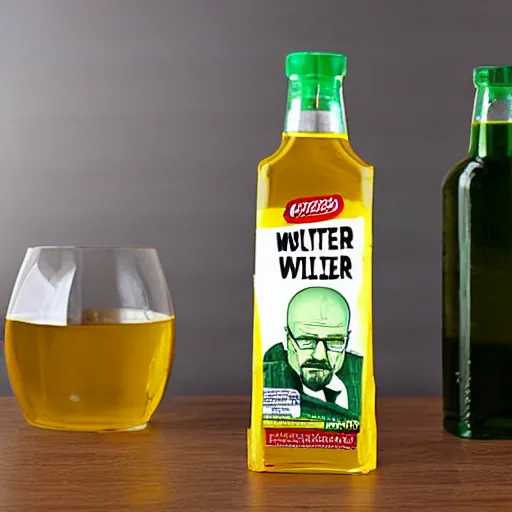 Image similar to Walter White cooking oil bottle