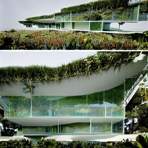 Image similar to organic rectangular architecture concept, sea, renzo piano, ricardo legorretta, villa, people, beach, artistic, ecology, green.