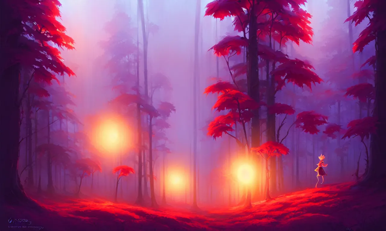 Image similar to Dark forest strawberries, behance hd by Jesper Ejsing, by RHADS, Makoto Shinkai and Lois van baarle, ilya kuvshinov, rossdraws global illumination