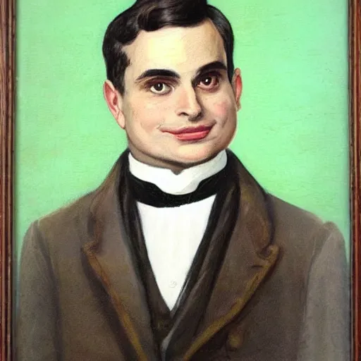 Prompt: victorian painting of ben shapiro