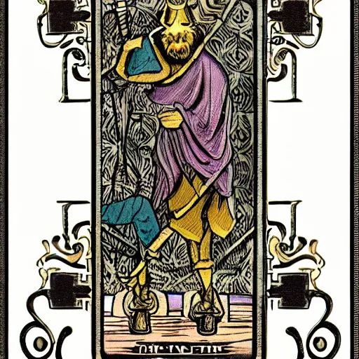 Image similar to Tarot card of Among Us, HD, Detailed, Intricate, 8k character