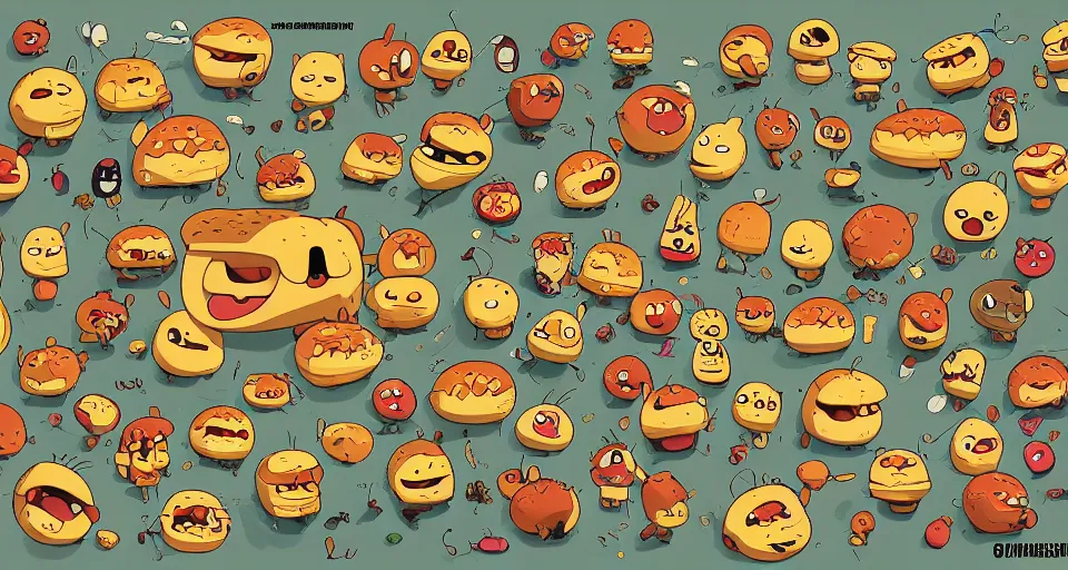 Image similar to cartoon hamburgers giving hugs, honey every where, bees, in the style of adventure time, the amazing world of gumball, pixar, toki doki, greg rutkowski and makoto shinkai, trending on artstation