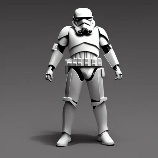 Image similar to wombat as a stormtrooper without helmet, incredible detail, character concept art, fineline detail, cinematic quality, high octane, vray render