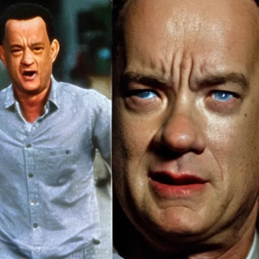 Prompt: tom hanks in america psycho