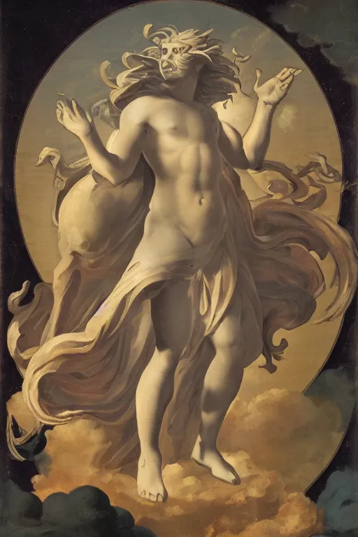 Image similar to personification of jupiter as a god.