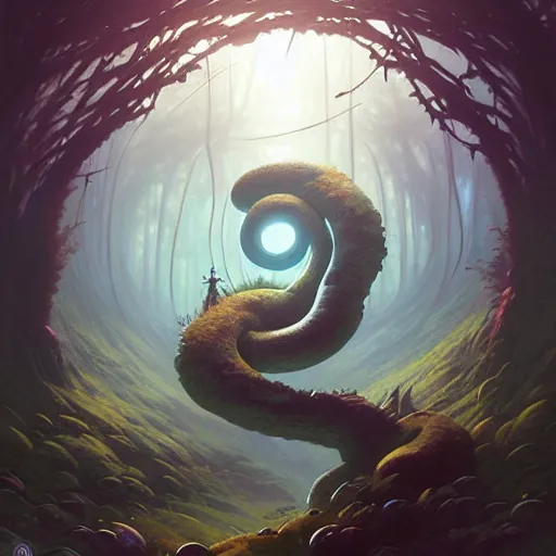 Image similar to cloud forest magical glyph enso by andreas rocha and peter mohrbacher and james jean