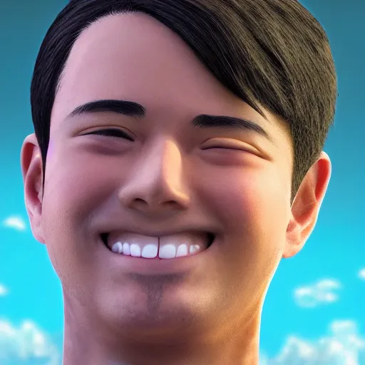 Prompt: Slighty smiling guy, with fragile looking character, portrait face made by Studio Ghibli highly detailed art, beautiful scene, sharp focus, smooth, 8k, anime art