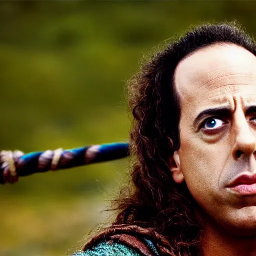 Prompt: Jerry Seinfeld as Braveheart, photography, 4K