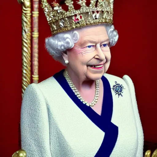 Image similar to Queen Elizabeth's fursona