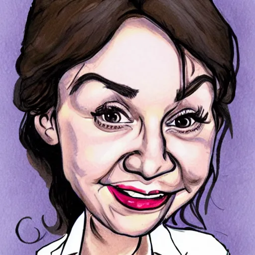 Image similar to caricature of Emilia Clark