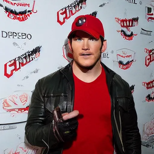 Prompt: Chris Pratt cosplaying as Mario, photograph