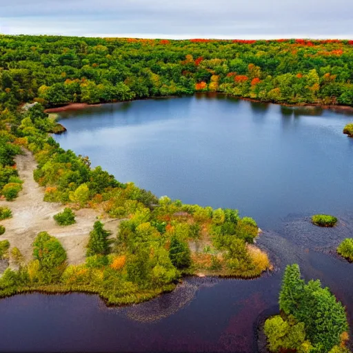 Image similar to if apple designed country, rhode island johnson pond