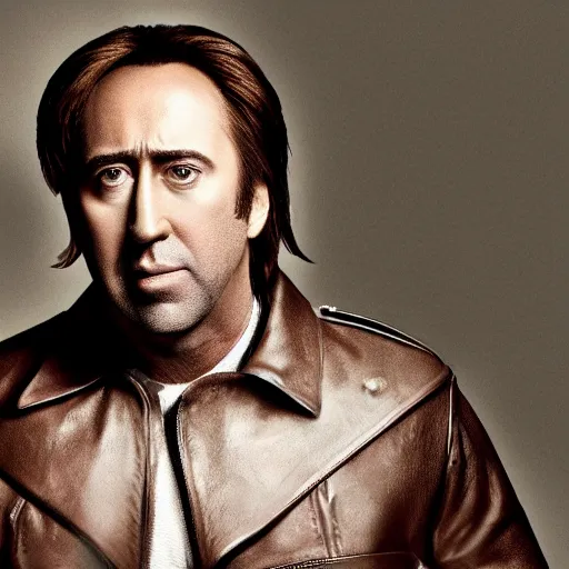 Image similar to photograph of the love child of nic cage and sean bean, 4 k high resolution beautiful, award winning