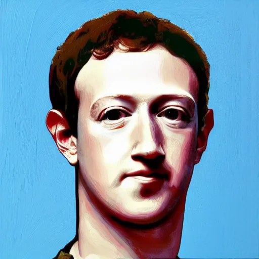 Prompt: mark zuckerberg instead of mona lisa, painting