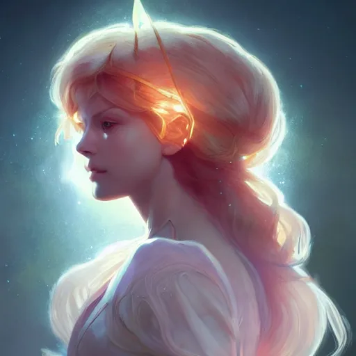 Image similar to aurora, child of light, highly detailed, digital painting, artstation, concept art, smooth, sharp focus, illustration, Unreal Engine 5, 8K, art by artgerm and greg rutkowski and alphonse mucha