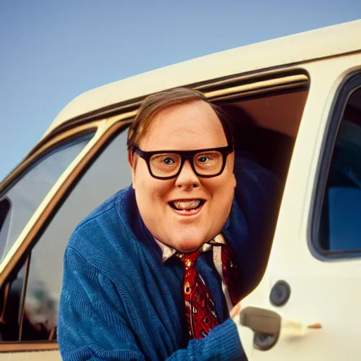 Prompt: Matt Foley living in a van down by the River, MV-CH1510, ISO100, f/8, 1/125, 84mm, RAW Dual Pixel, Dolby Vision, Adobe