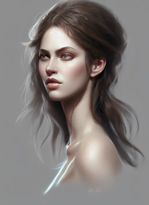 Prompt: portrait of female, intricate, elegant, highly detailed, digital painting, artstation, concept art, smooth, sharp focus, illustration