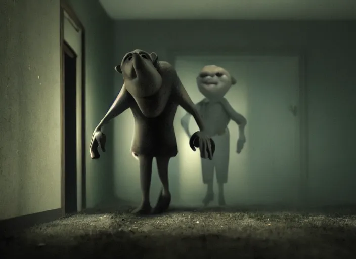 Image similar to still from animated horror movie, animated movie shot, cinematic lighting