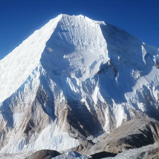 Image similar to mound of salt shaped mount everest