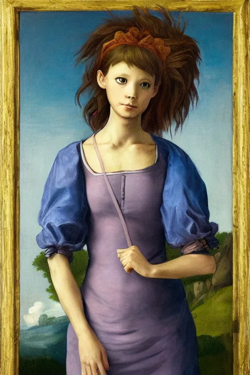 Prompt: a portrait from misty from pokemon, renaissance painting