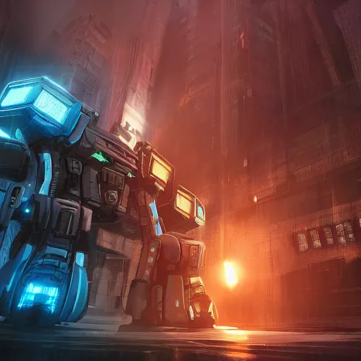 Image similar to cybertron, highly detailed, unreal engine, rendered in octane, comic book art, handsome, volumetric lighting