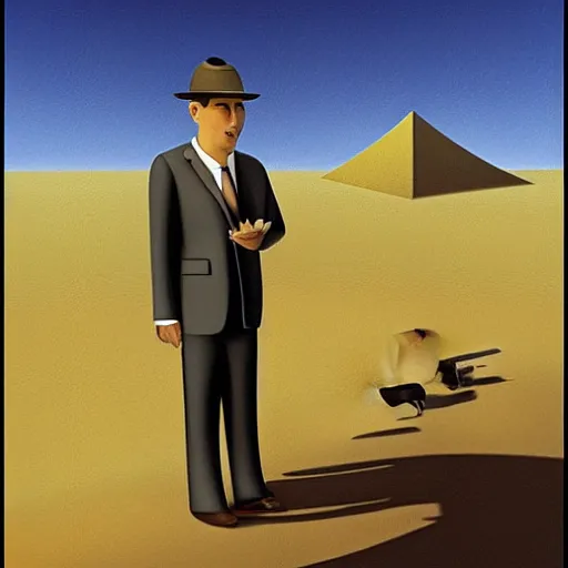 Image similar to business man in the desert, paul corfield,