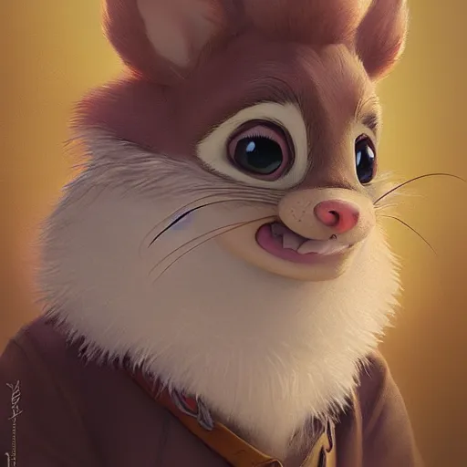 Image similar to portrait character design a cute feathered mouse, style of maple story and zootopia, portrait studio lighting by jessica rossier and brian froud and gaston bussiere