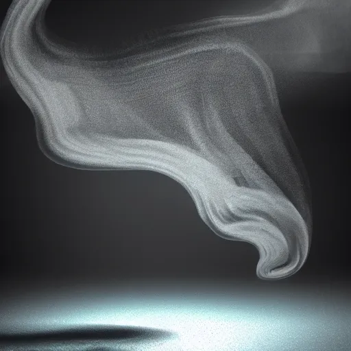 Prompt: manshaped swirling smoke dancing underwater, octane render, caustics lighting from sunlight above, cinematic