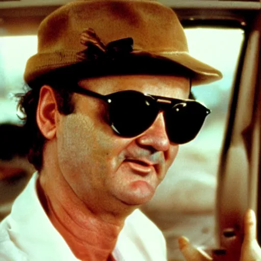 Image similar to bill murray in fear and loathing