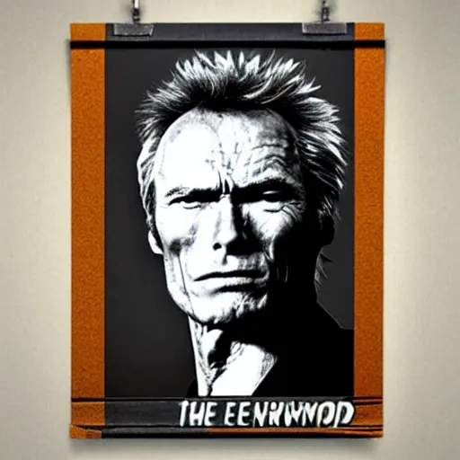 Prompt: clint eastwood made of marijuana