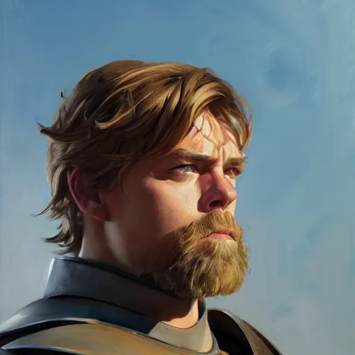 Image similar to greg manchess portrait painting of armored luke skywalker as overwatch character, medium shot, asymmetrical, profile picture, organic painting, sunny day, matte painting, bold shapes, hard edges, street art, trending on artstation, by huang guangjian and gil elvgren and sachin teng