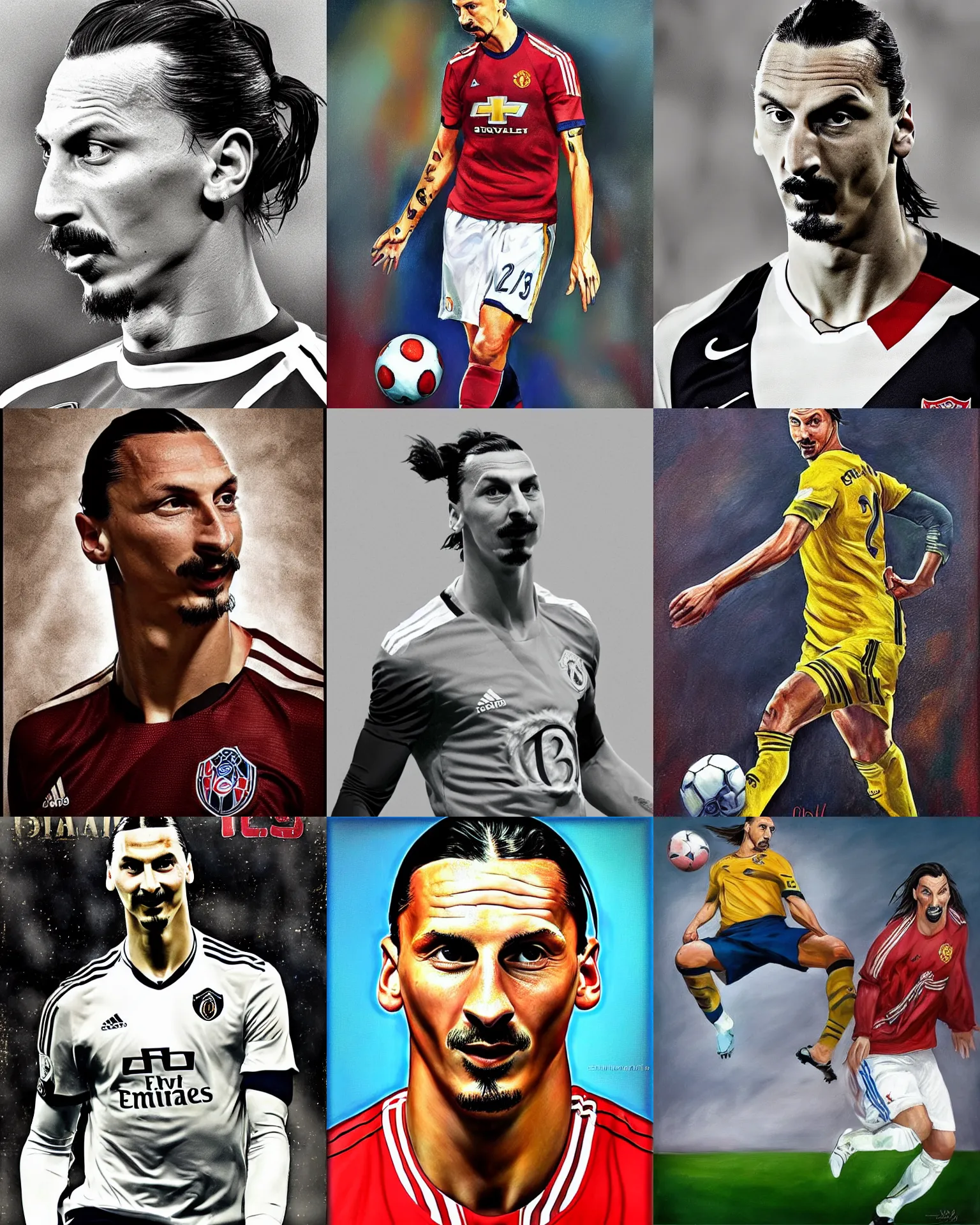 Prompt: Zlatan Ibrahimovic by Salvador Dali
