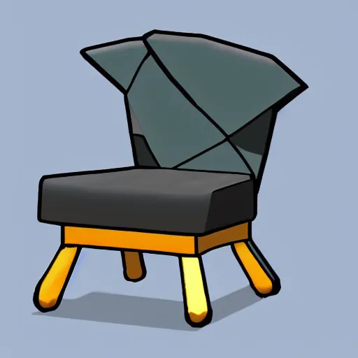 Image similar to a pokemon that looks like a chair