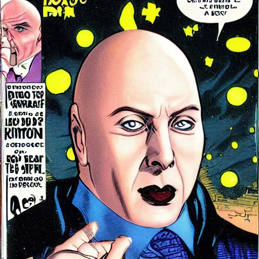 Prompt: Dr. Evil, by Dave Gibbons