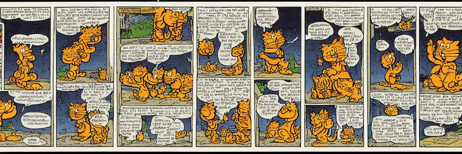 classic garfield comic strips