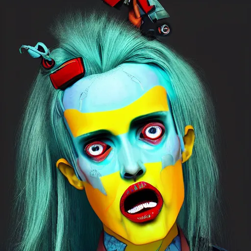 Prompt: hi mark ( akwaaba tommy ), in the style of billelis and james jean and pedro conti and stanley kubrick, inspired by die antwoord, kawaii colors, photorealistic, epic, super technical, 3 d render
